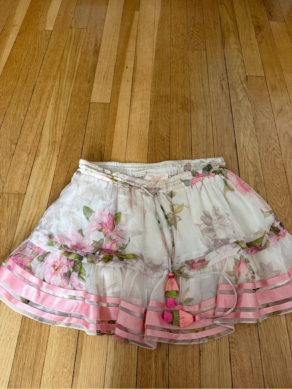 Revolve Rococo Sand floral mini skirt Medium